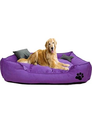 Die Grup Yıkanabilir Ultra Soft Köpek Yatağı Large (Büyük Irklar Için) (Mor)
