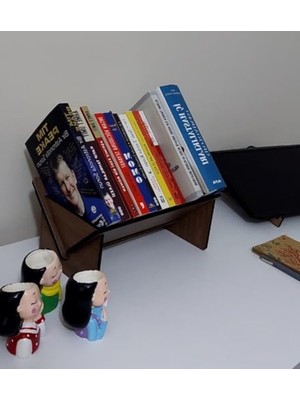 Die Grup Mini Ahşap Masaüstü Kitaplık, 34 cm ve 50 cm Seçenekleri