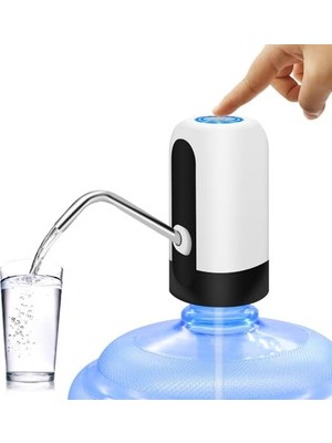 Die Grup 2,5 Litre Su Sebili, Dağıtıcı De Agua Para Botellon, Evrensel Su Şişesi Pompası, Şalterli ve Usb, Kamp, Mutfak, Atölye, Garaj Için (Beyaz)