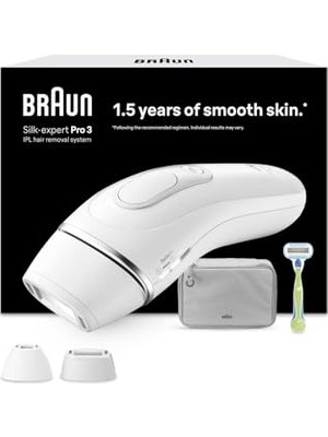 Die Grup Braun Silk·expert Pro 3 Ipl Tüy Alma Sistemi, PL3122, Çanta, Gillette Venus ve 2 Başlık ile