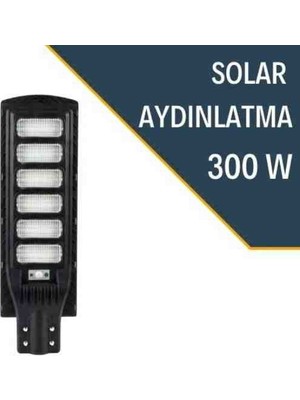 300 Watt Güneş Enerjili Sokak Armatörü, Sokak Lambası