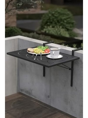 Die Grup Lazer Kesim Katlanır Metal Balkon Masası