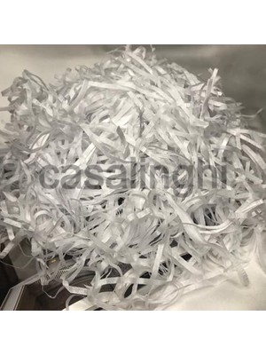 Die Grup Bisaccia Beyaz Kırpık Pelür Kağıt Kırpıntısı White Shredded Tissue Paper - 50 Gram (Beyaz)