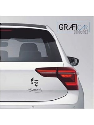 Die Grup K.atatürk Silüet ile Uyumlu Imza Sticker