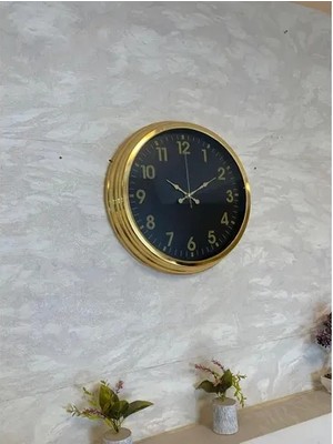 Vivense Golden Night Luxury Metal Duvar Saati 40 cm