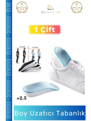 #boyuzatıcıtabanlık Eva Bellek Köpük Rahat Ortopedik Kesilebilir Gizli Boy Uzatıcı Tabanlık 25 cm - 2 Adet