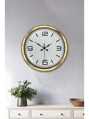 Vivense Gold Lüks Metal Modern Duvar Saati 40 cm