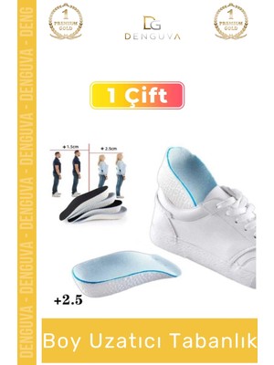 #tabanlık Boy Uzatan Ortopedik Ergonomik Hafif Eva Yastıklamalı Uzatıcı Tabanlık 2,5 cm 2 Adet