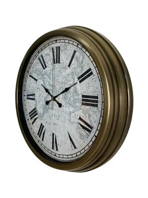 Vivense Antique World  Eskitme Metal Duvar Saati 40 cm