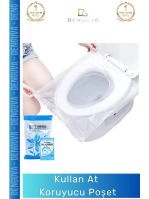 #klozetkapakpoşeti Hijyenik Tek Kullanımlık Pratik Sağlıklı Seyahat Tipi Klozet Kapağı Poşeti - 50 Adet