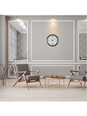 Vivense Bronze  Metal Eskitme Duvar Saati 40 cm