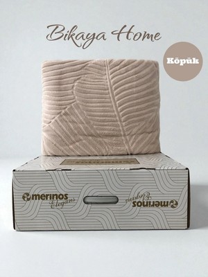 Bikaya Home Elegans Embos Tek Kişilik Battaniye - Orijinal Kutu - 160X220 cm - Yeni Renk ve Desenler