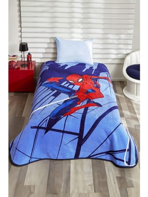 Bikaya Home Kristal Spiderman Original Lisanslı Tek Kişilik Battaniye - 160 x 220