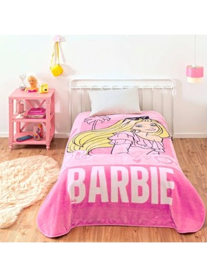 Bikaya Home Kristal Lisanslı Barbie Girl Power Battaniye - 160X220 - Orijinal Pvc Çantalı