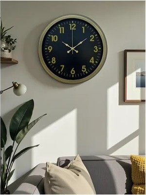 Vivense Eskitme Metal Klasik Duvar Saati 40 cm