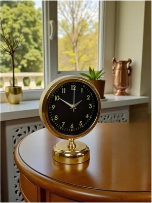 Vivense Gold Harmony Gold Metal Masa Saati 25X20 cm