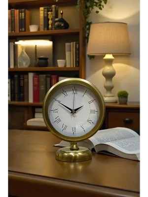 Vivense Retro Eskitme Metal Masa Saati 25X20 cm