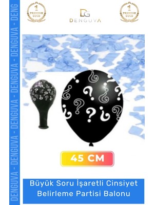 #babyshower Büyük Balon Cinsiyet Belirleme Partisi Siyah Modern Şık Büyük Soru Işaretli Çocuk Baby Shower