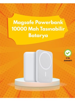 Teknoparkx Ultra Kompakt ve Güçlü – Magsafe Powerbank 10000 Mah ile Kablosuz Şarj Deneyimi - Lisinya