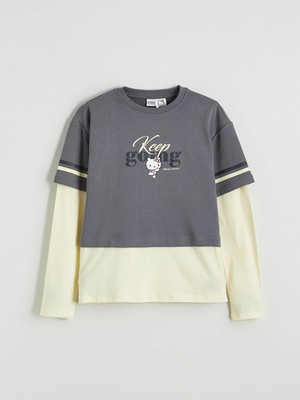 Lc Waikiki Yeni Sezon Hello Kitty Baskılı Kız Çocuk Sweatshirt
