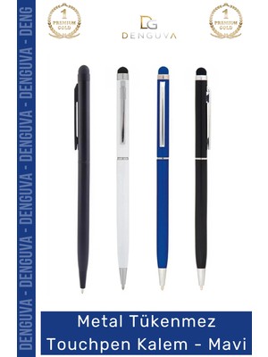 #kalem Modern Kaliteli Metal Gövde Şık Kurumsal Hediye Ergonomik Tükenmez Touchpen Kalem Mavi
