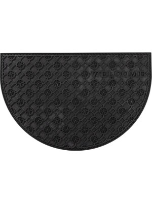 Vivense Step Yarım Ay Dış Kapı Paspası Siyah Pvc, 45X70