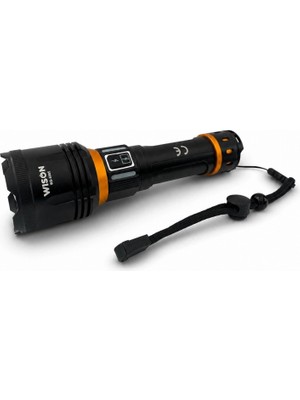 Marsilyan WS-6565 25WATT 2300 Lümen USB Type-C Şarjlı El Feneri