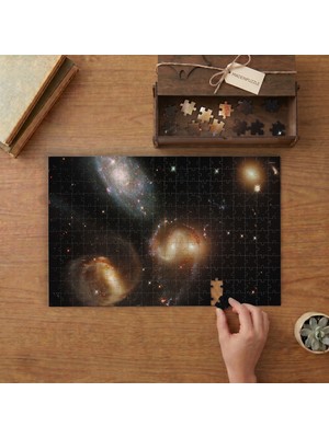 Punto Dizayn Stephan Beşlisi - Samanyolu Galaksisi Evren Uzay Yıldızı Tasarımı 240 Parça Ahşap Puzzle Ahşap Kutuda MPY40358