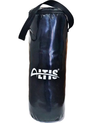 Tuğra Çelik Stressboks Küçük Boy Boks Torbası 50X20 cm (Zincirli Askı, Kum-Kumaş & Deri Parçaları)