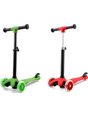Tuğra Çelik Sisbro Ride'n Shine BAYSA-1967 Işıklı Mini Scooter - Fosforlu Renkli, +2 Yaş 40 kg Taşıma