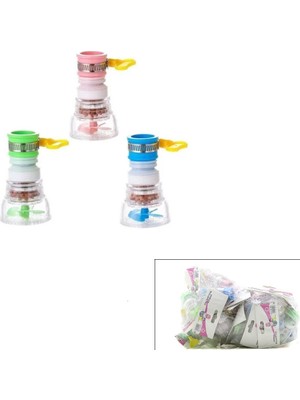 Tuğra Çelik Ibico NO-485 360° Körüklü Taş Filtreli Tasarruflu Pervaneli Musluk Ucu Perlatör 16-26MM