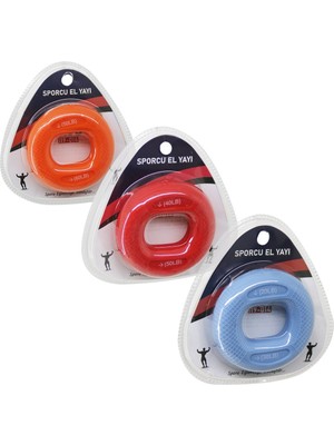 Tuğra Çelik Ibico İ19-014 Halka Model Renkli Silikon El Yayı - Çift Kullanım 20-30, 40-50 ve 50-60 Lbs