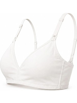 Baby Mom Anne Kapsız Emzirme Sütyeni Dantel Yaka Strappy