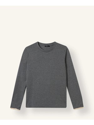 DeFacto Slim Fit Bisiklet Yaka Uzun Kollu Penye Basic Tunik I2976AX26AU