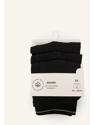DeFacto Regular Fit Pamuklu 3'lü Boxer H9431AX26AU