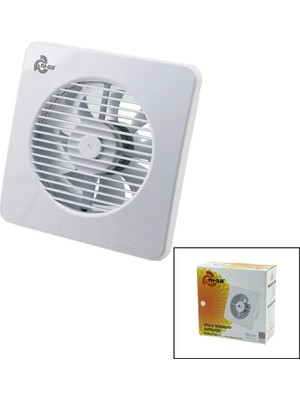 Uravas Store Plastik Aspiratör 150 6inç Banyo Tuvalet Havalandırma Aspiratörü 20W 320M3/H EBT-150 BX40
