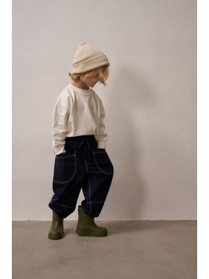 Oh La La Koala Cep Detaylı Unisex Kot Pantolon