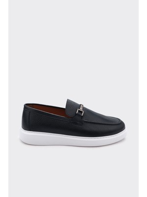 Derinet Hakiki Deri Tokalı Erkek Loafer