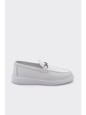 Derinet Hakiki Deri Tokalı Erkek Loafer