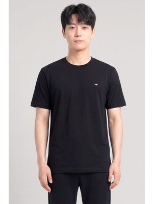 Piero Perla Nakış Detaylı Regular Fit Erkek Bisiklet Yaka T-Shirt