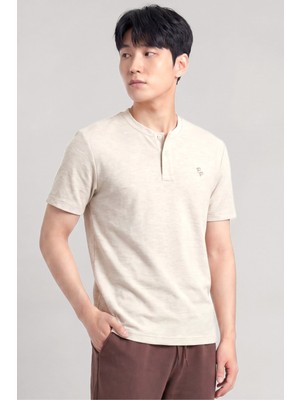 Piero Perla Eva Nakış Detaylı Hakim Yaka Regular Fit Erkek T-Shirt