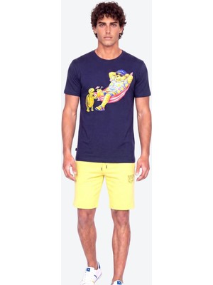 Piero Perla Perla Sport Detaylı Regular Fit Erkek Şort Bermuda