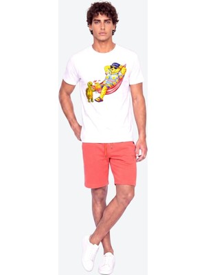 Piero Perla Perla Sport Detaylı Regular Fit Erkek Şort Bermuda