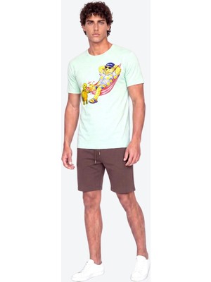 Piero Perla Perla Sport Detaylı Regular Fit Erkek Şort Bermuda
