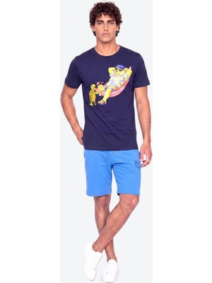 Piero Perla Perla Sport Detaylı Regular Fit Erkek Şort Bermuda