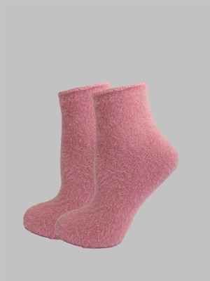 Obje Kadın Pembe Sakallı Soket Çorap