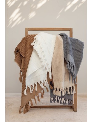İrya Ege %100 Pamuk 2'li Banyo Havlu Seti 80X150 cm Warm Clay