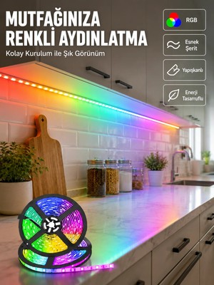 S'82 Kumandalı 5 Metre Şerit LED Dekoratif Aydınlatma