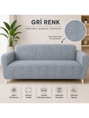 Arife Home 3 Kişilik Koltuk Örtüsü A Kalite Tek Adet Kanepe Örtüsü Yıkanabilir Kayma Yapmayan Çekyat Örtüsü Koltuk Kılıfı  Sofa Cover
