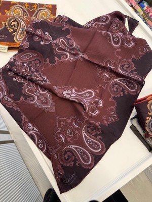 Koyu Bordo Silkworm Natural Yarn Serisi Tensel Eşarp
